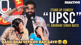 UPSC - Stand Up Comedy Ft. Anubhav Singh Bassi | RISHI MUNI | Reaction | My Most Favourite Comedian