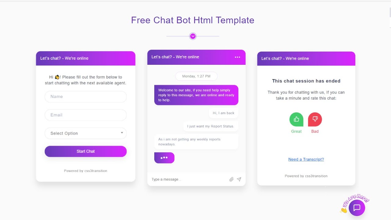 Chat template 4 bootstrap 100+ Best