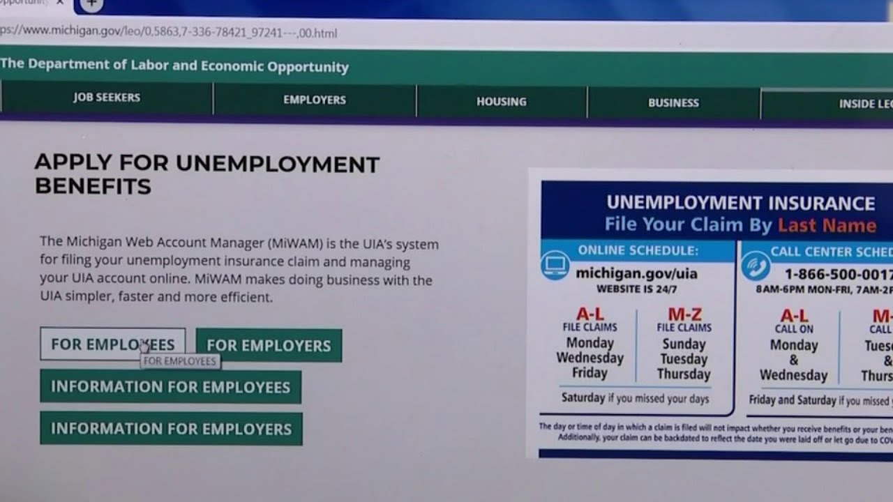 State s unemployment website crashes just as more michiganders became