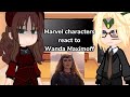 Marvel characters react to Wanda Maximoff... (Gacha Club) •Avengers Marvel• ~WandaVision~ ||SHORT||