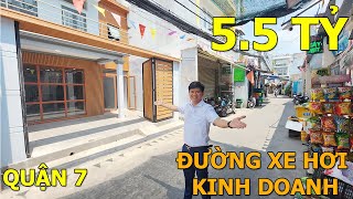 Bán Nhà Quận 7 ngang 6x16 Đường XE HƠI gần MẶT TIỀN vị trí Kinh Doanh thông Chợ Phú Thuận