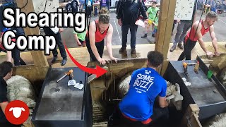 WOMAN takes on the MEN at a SHEARING SHOW