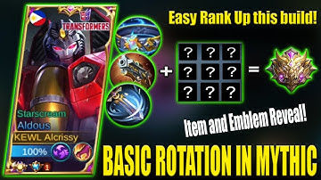 ALDOUS NEW ROTATION IN MYTHIC! ITEM/EMBLEM REVEAL TO IMPROVE YOUR GAME🔥ALDOUS BEST BUILD 2022 - MLBB
