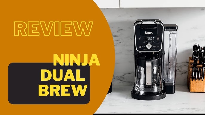  Ninja CFP451CO DualBrew System 14-Cup Coffee Maker,  Single-Serve Pods & Grounds, 4 Brew Styles, Built-In Fold Away Frother,  70-oz. Water Reservoir Carafe, Black (Renewed) Extra Large