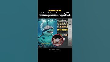 💡 More people are killed each year by vending machines than by sharks. #shortsfeed #shorts #facts .