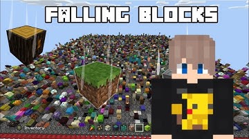 Minecraft, But Every Block Falls From The Sky...