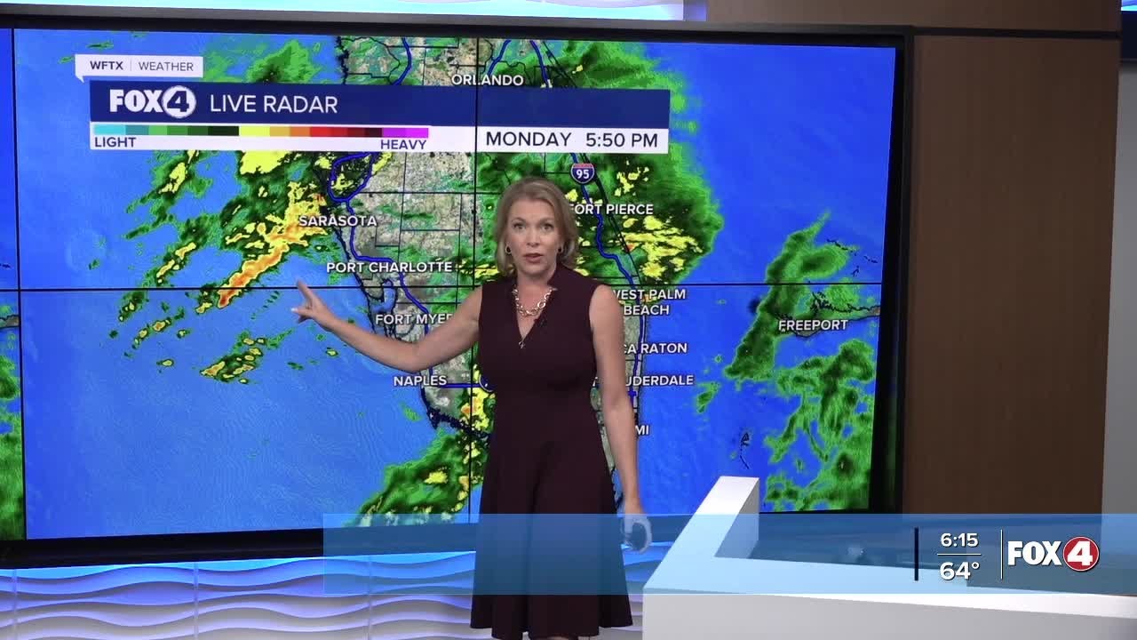 Scattered rain through the evening - YouTube