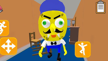Sponge Neighbor Escape 3D - Level 6 - Gameplay