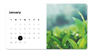 HTML CSS Calendar