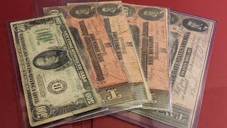Confederate Currency and $500 Banknote Collection