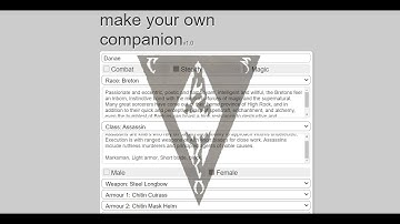 Maak je Morrowind-metgezel zonder modding