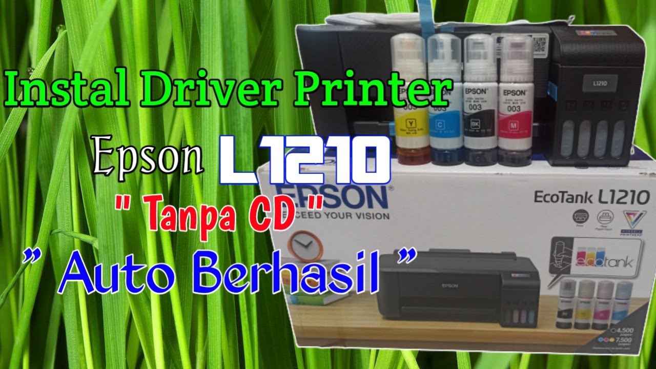 Install driver epson l1210 tanpa cd driver youtube