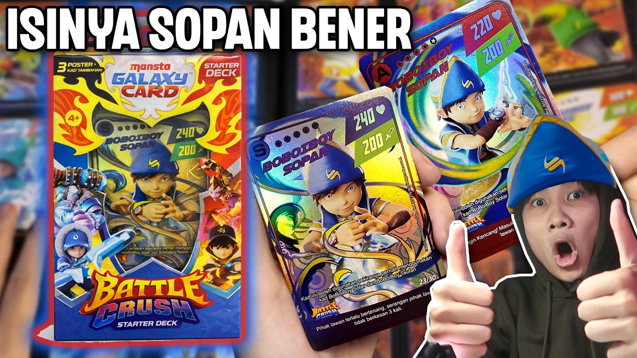 DECK INI SANGAT SOPAN! BOBOIBOY MONSTA GALAXY CARD VERSI PERTAMA! - Starter Battle Crush