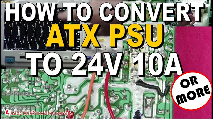 How to Convert ATX PSU to 24V output or +/-12V output at 10 Amps or more! Power Supply MOD