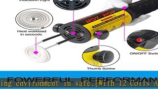 Solary Magnetic Induction Heater Tool, 1000W 110V Hand-Hled Flameless Electromagnetic Induction Hea
