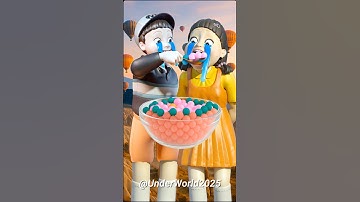 Squid Game AI Korean Snack Popping Candy ASMR #squidgame #squidgame2 #ai #asmr