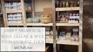 1889 Farmhouse ROOT CELLAR + Bulk Food Storage (2022 End of Winter TOUR)