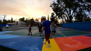 Bad Pickleball High Level Rec 5.0+ Jessie Irvine Derek Shearer Jeff Warnick Elliot Oliver 2 games