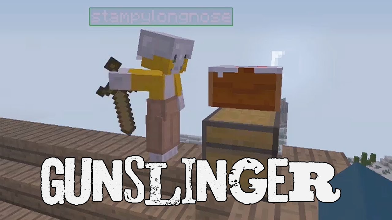 Minecraft Xbox Hunger Games Gunslinger Round 1 Youtube