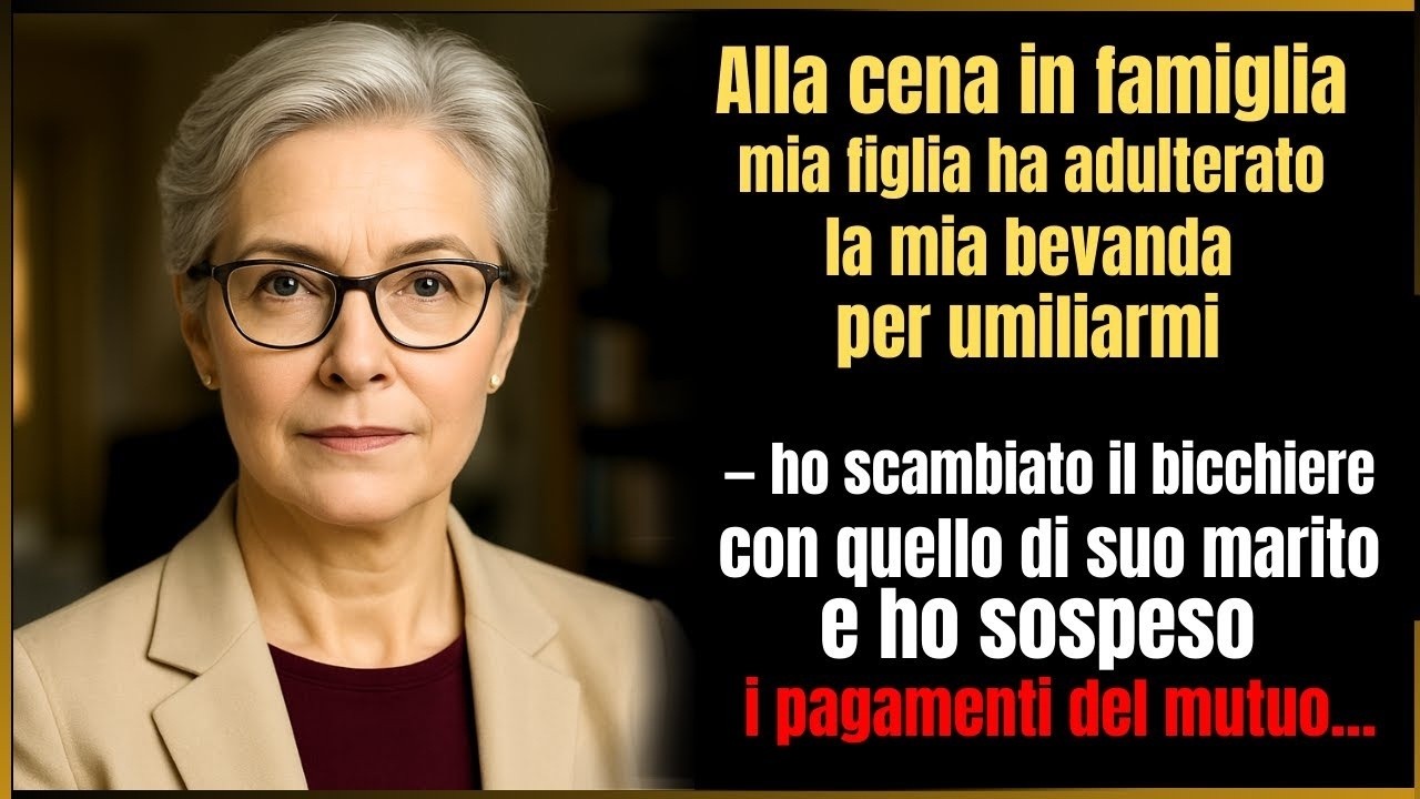 Mia figlia mi ha preparato un drink con un sorriso così dolce che ho capito tutto. Non l’ho bevuto. L’ho scambiato con suo marito. La mattina dopo lui stava male. Io avevo chiuso i conti. Non con...