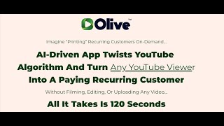 Olive Demo: The AI-Powered Olive App Turns YouTube Viewers into Loyal Subscribers in Two Minutes screenshot 2