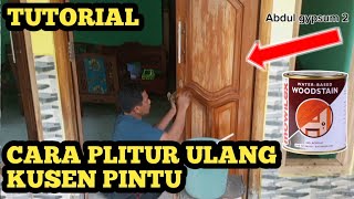 TUTORIAL || HOW TO RE-PAINT DOOR AND WINDOW FRAMES WITH A BRUSH