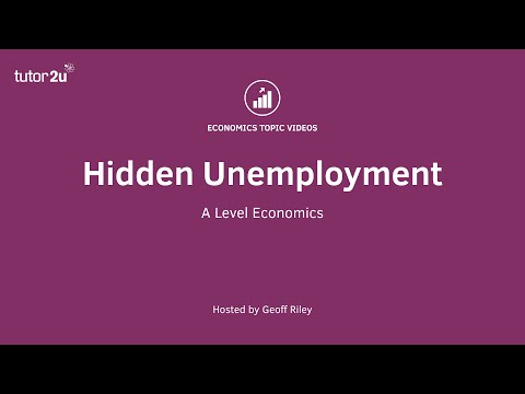 Video: What Is Hidden Unemployment