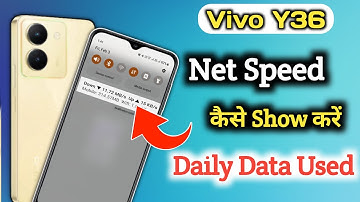 Vivo y36 net speed show/Vivo y36 me net speed kaise dekhe/network speed setting
