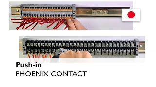 Time saving by Push-in connection, compared with screw connection Connect To Ine Push At A Time