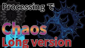 【Processingによる可視化】Chaos（カオス）の作成 long version【定数を徐々に変えてアニメーション化】