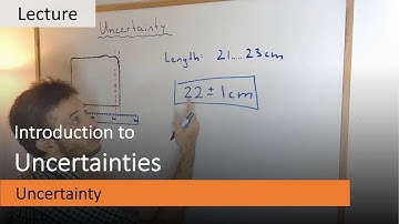 Introduction to uncertainties