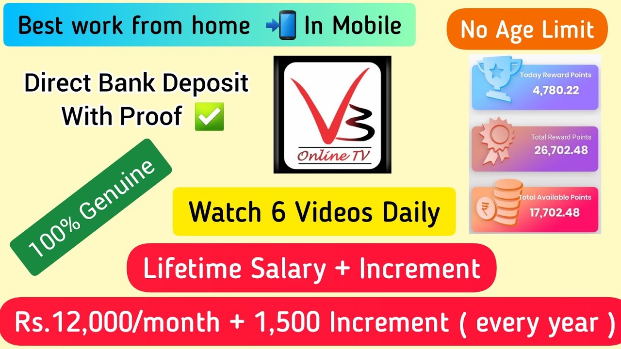 Earn Rs 12000 month Genuine Online Part Time Job Lifetime Salary 