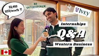 12 Business Students, 6 Questions// Western University// Ivey // Summer internship 2023 + Salaries?