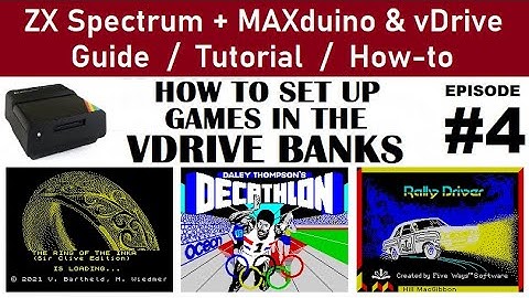 ZX Spectrum + MAXduino & vDrive. Episode #4