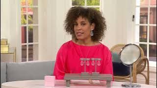 Diamonique x Prince Dimitri Queen of Italy Earrings, Sterling Silver on QVC