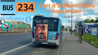 Bus 234 Ratp man lion scity EfficientHybrid 12 GNV Fort dAubervilliers➡️Lamartine