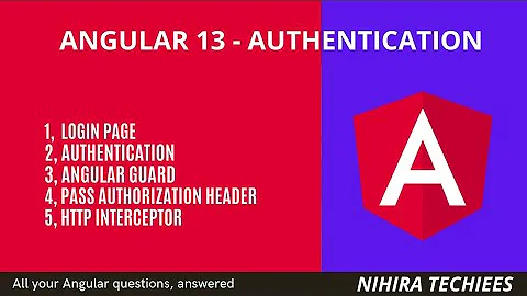 Angular 13 Authentication (Role based Authentication + Auth Guard + Http Interceptor + Core API) #27