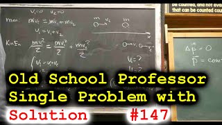 10. Mechanics, Momentum. Head on collision. Part 2/2. 220147 Physics tutor