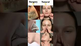 🟢Natural vs Procedure 🔴Look Closely (Chin, Nose &amp; Jawline)”