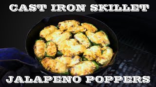 Cast Iron Skillet Goat Cheese and Bacon Jalapeno Poppers!