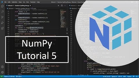 Numpy tutorial 5: Matrix inverse, eigenvalues, eigenvectors and diagonalization.