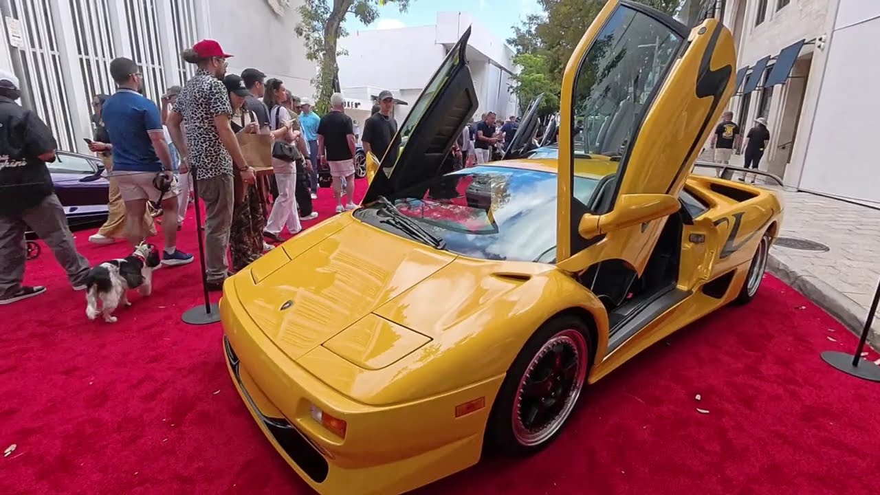 Million Dollar Supercars Take Over Miami Design District!