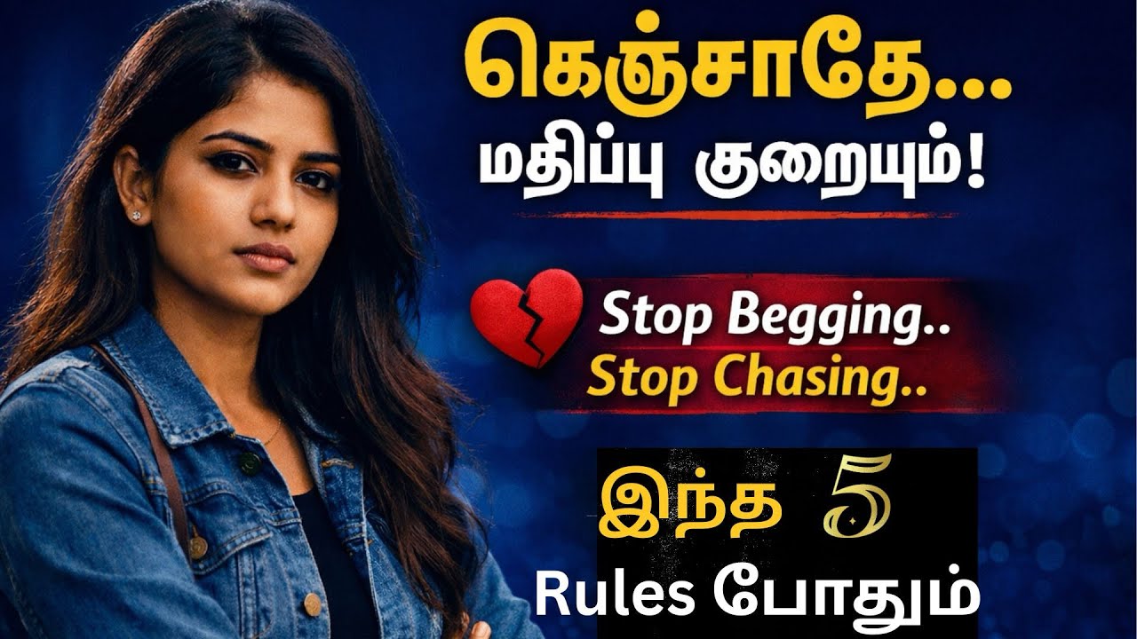 யாரும் உங்களை மதிக்கவில்லையா? இந்த 5 rules follow பண்ணுங்க! Stop chasing explaining and begging