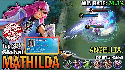 MATHILDA TOP 3 GLOBAL ᴀɴɢᴇʟʟɪᴀ. | EXPERT WINGMAN | MOBILE LEGENDS