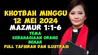 khotbah minggu 12 mei 2024, mazmur 1:1-6