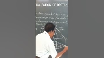 Rectangular Pyramid on triangular face #engineeringdrawing #youtubeshorts #caed #shortsyoutube