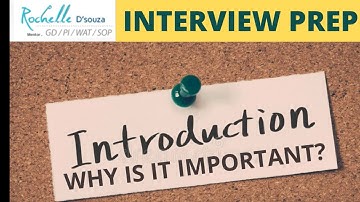 Why is introducing yourself well so important? | GDPI SOP WAT | Patrick Dsouza