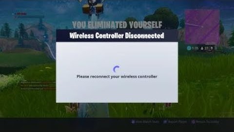 Wireless controller disconnected