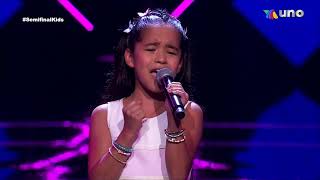 Hannia interpreta "Por Ti Seré" | Semifinal La Voz Kids