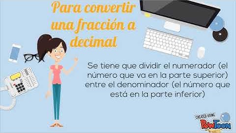 Conversiones de fracciones a decimales y viceversa